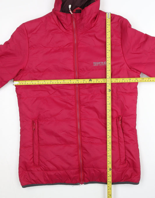 Regatta Women Pink Size 10 Puffer Jacket Full Zip Quilted Coat