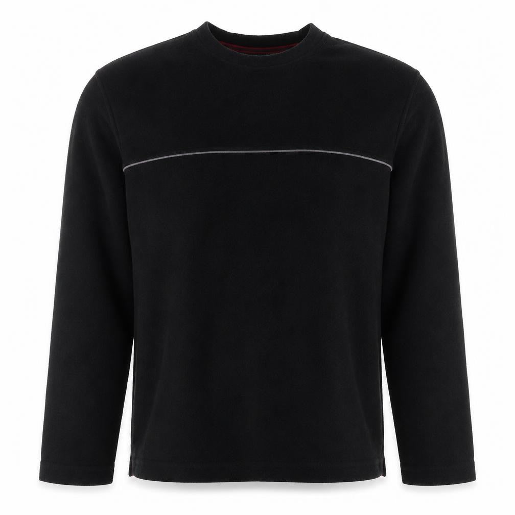 BHS Men’s Black Fleece Pullover Sweatshirt Medium Regular Fit