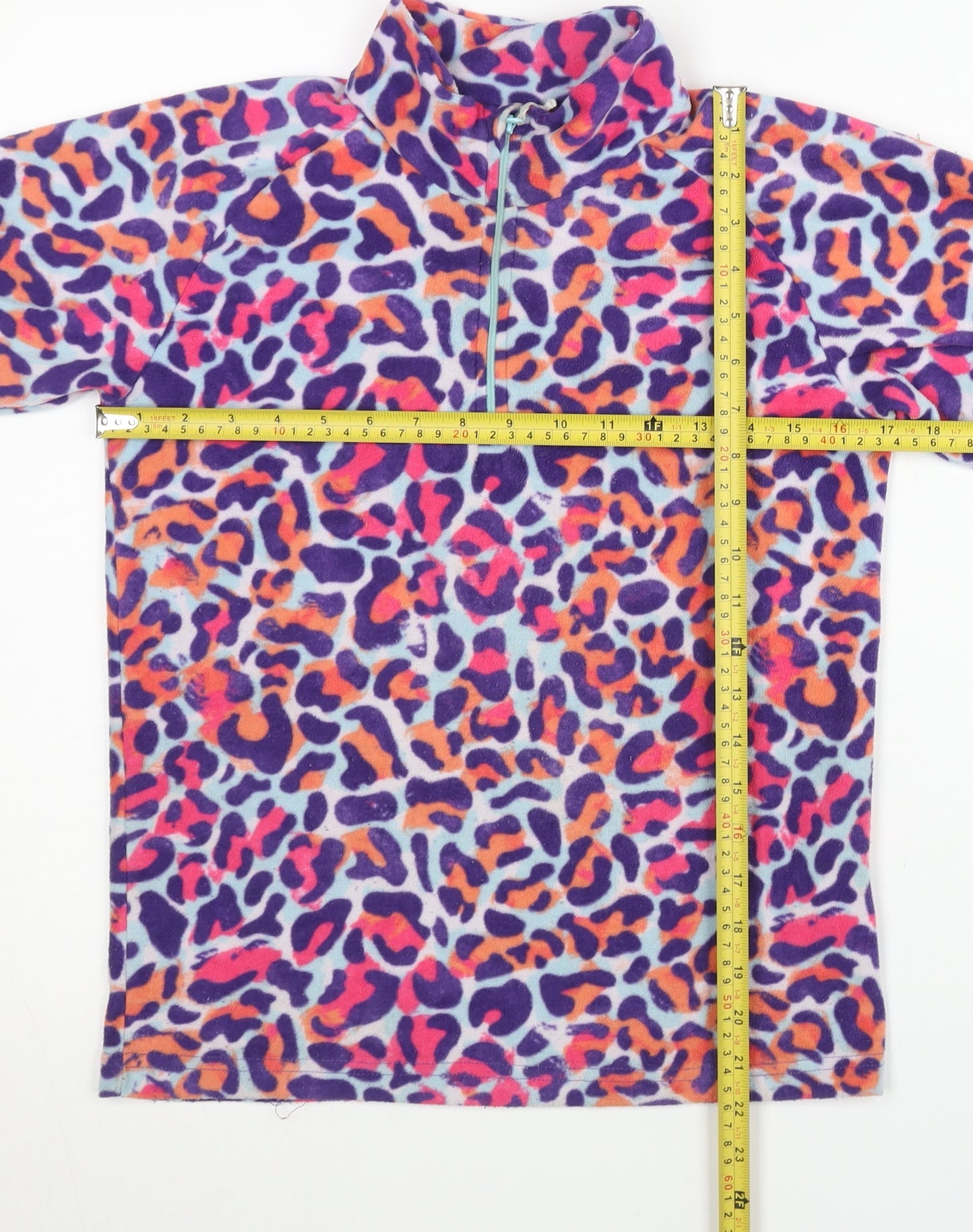 Mountain Warehouse Girls Multicoloured Fleece Sweatshirt 11-12Y 1/4 Zip