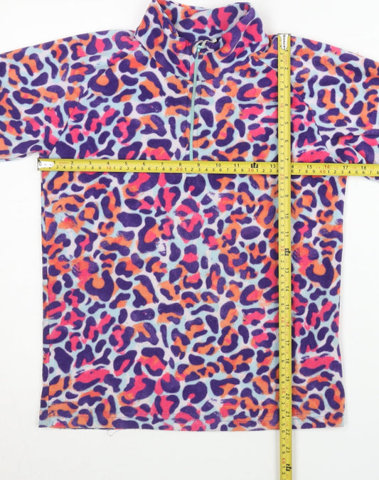 Mountain Warehouse Girls Multicoloured Fleece Sweatshirt 11-12Y 1/4 Zip
