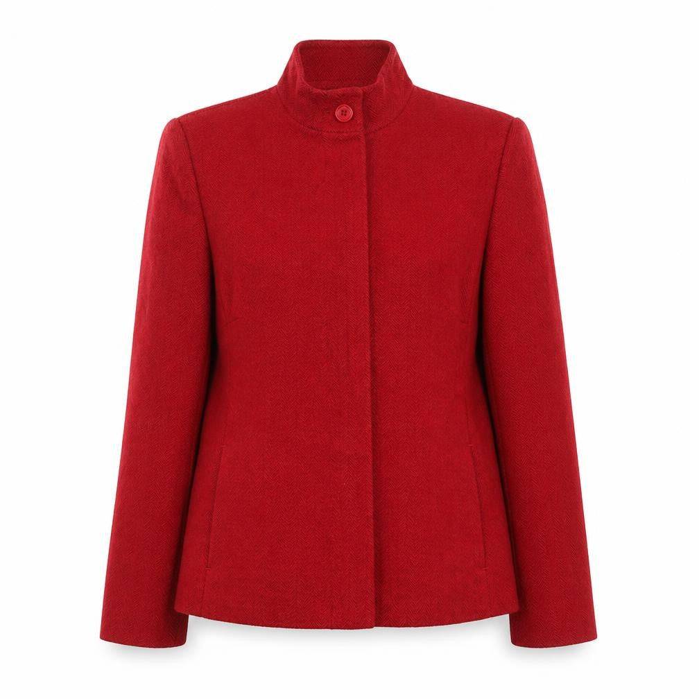 Marks & Spencer Women’s Red Classic Jacket UK 12 Polyester Cotton