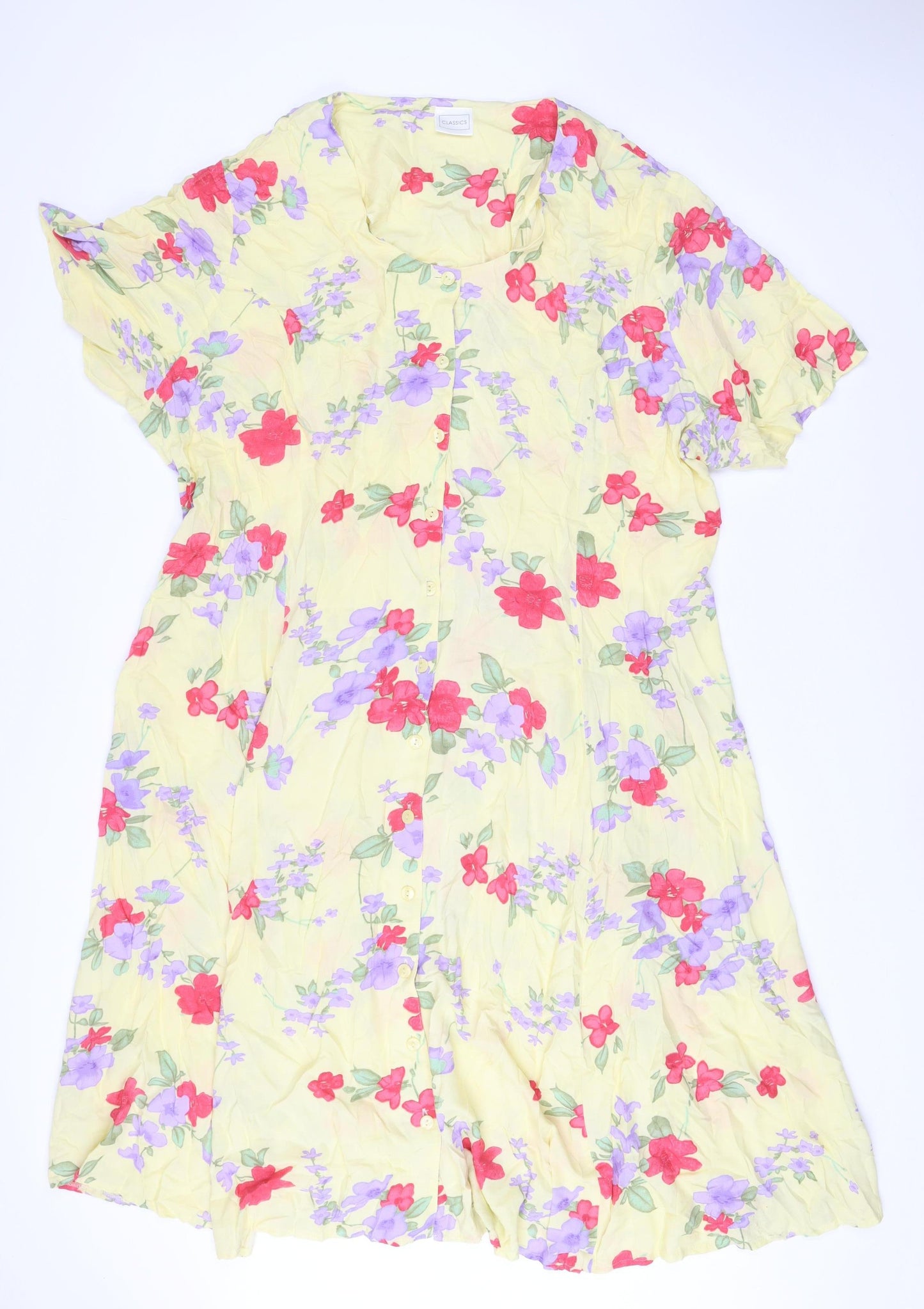 Classics Women’s Multicoloured Floral Midi Shirt Dress L