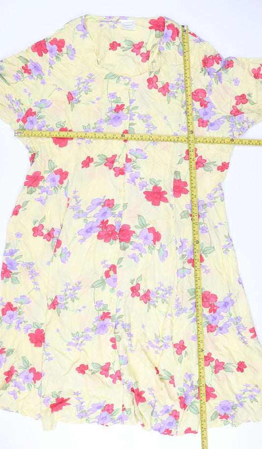 Classics Women’s Multicoloured Floral Midi Shirt Dress L