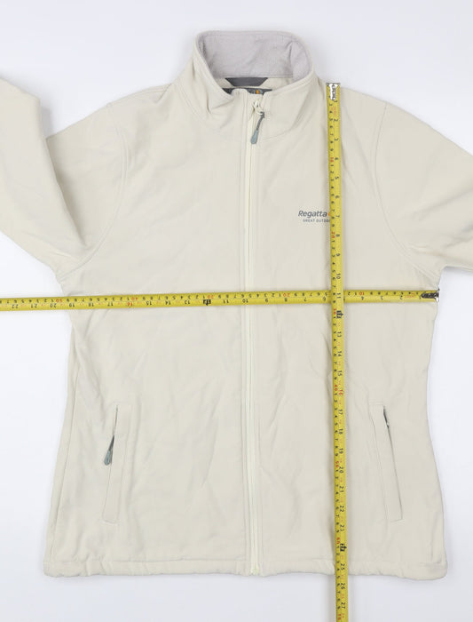Regatta Women's Beige Softshell Jacket Size 14 Full Zip Outdoor Coat