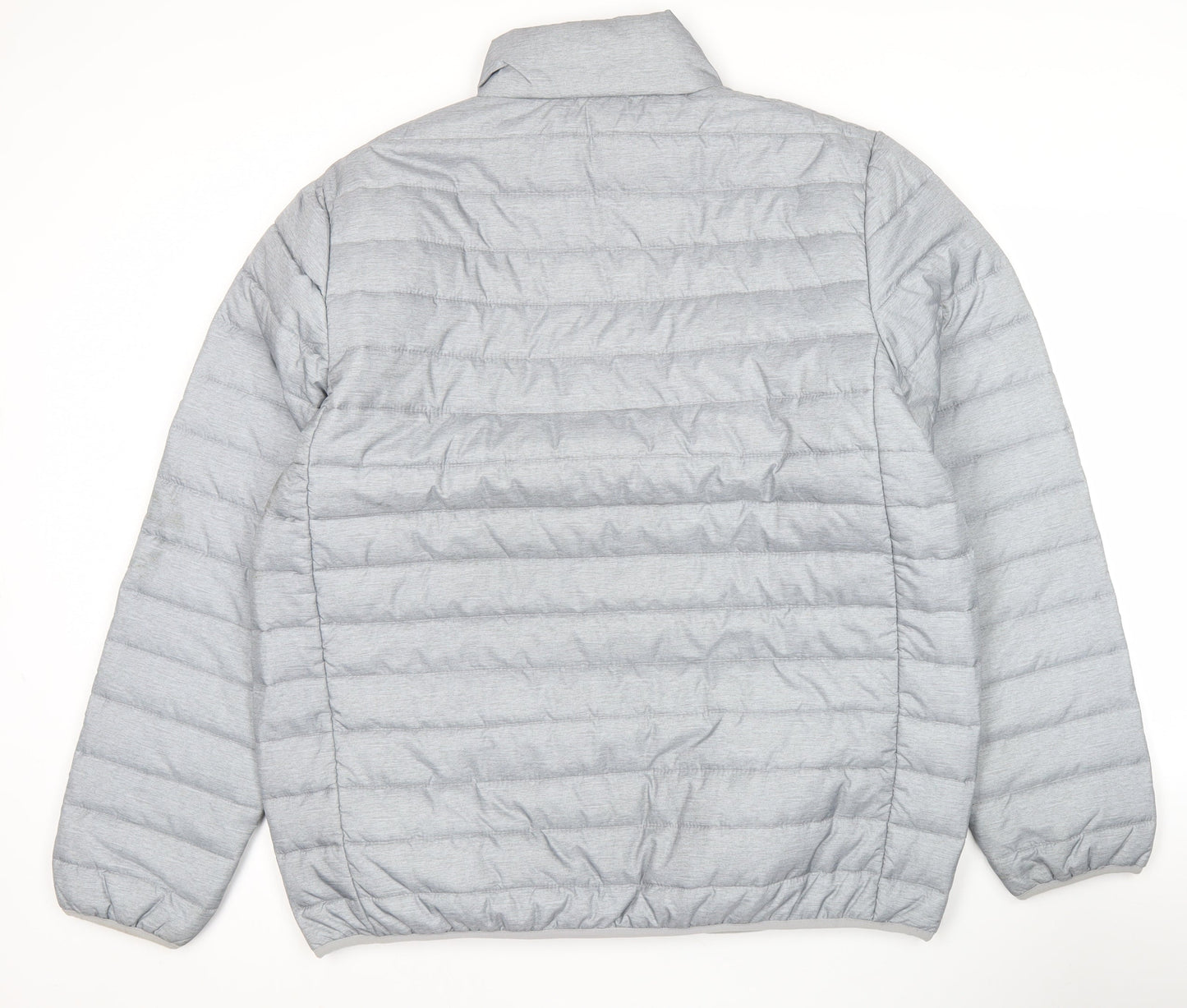 George Mens Grey XL 45-47" Puffer Jacket Lightweight Quilted Coat