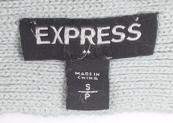 Express Women’s Grey Knit Pullover Jumper Size S Long Sleeve
