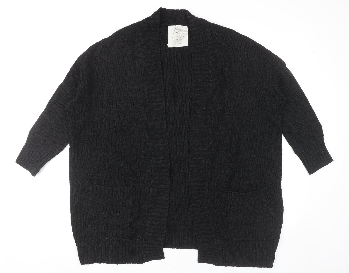 Havana Knitwear Collection Womens Black Size S Cardigan Jumper