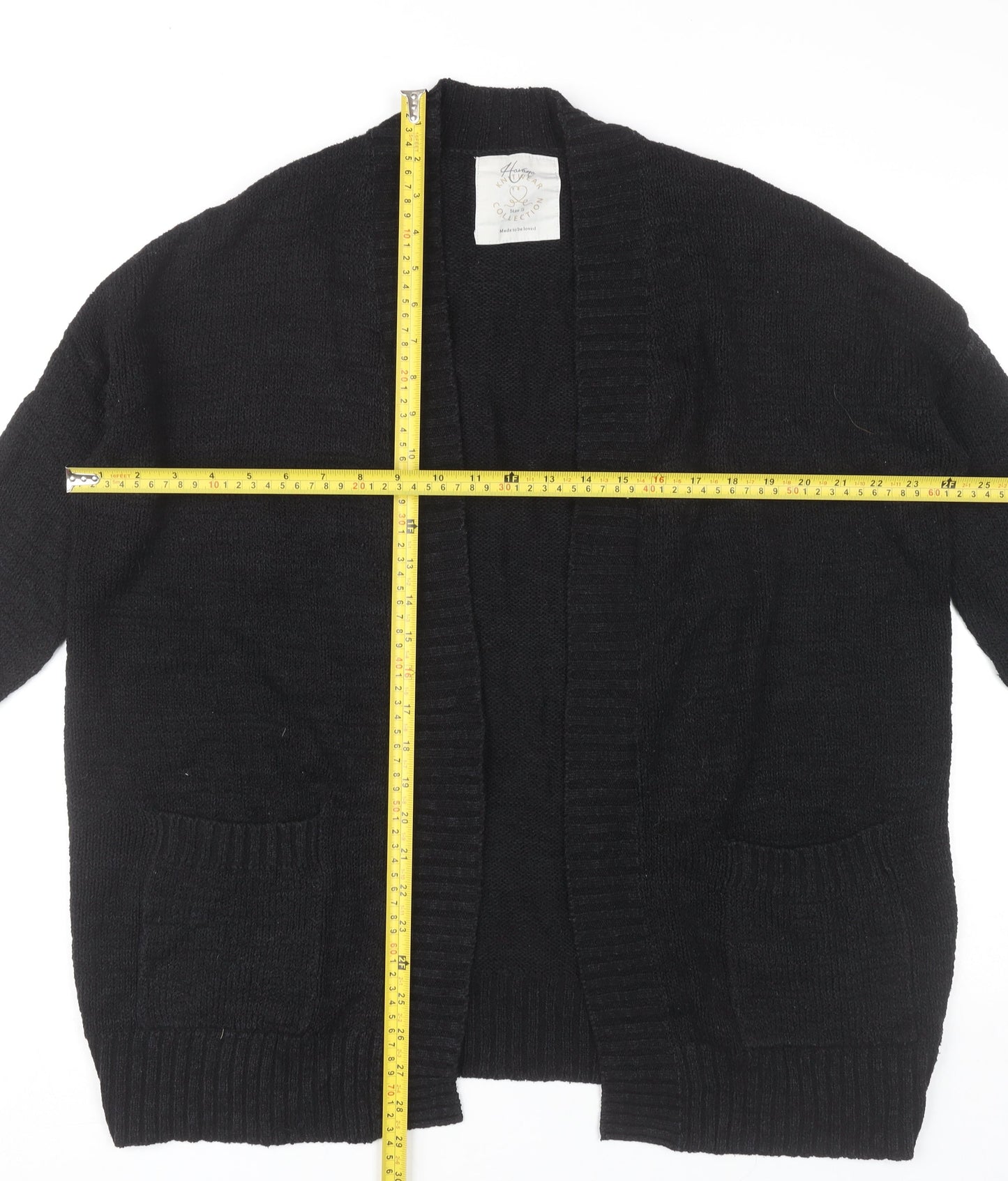 Havana Knitwear Collection Womens Black Size S Cardigan Jumper