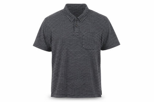 Red Herring Men’s Black Striped Cotton Polo Shirt Size L