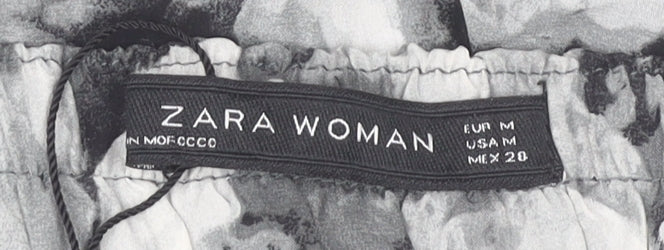 Zara Woman Silk Floral Skirt Women M Multicolour Short Pencil