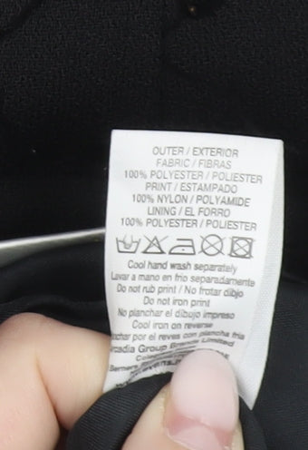 Essence Women’s Black Size 22 Pencil Skirt Floral Lined Knee Length