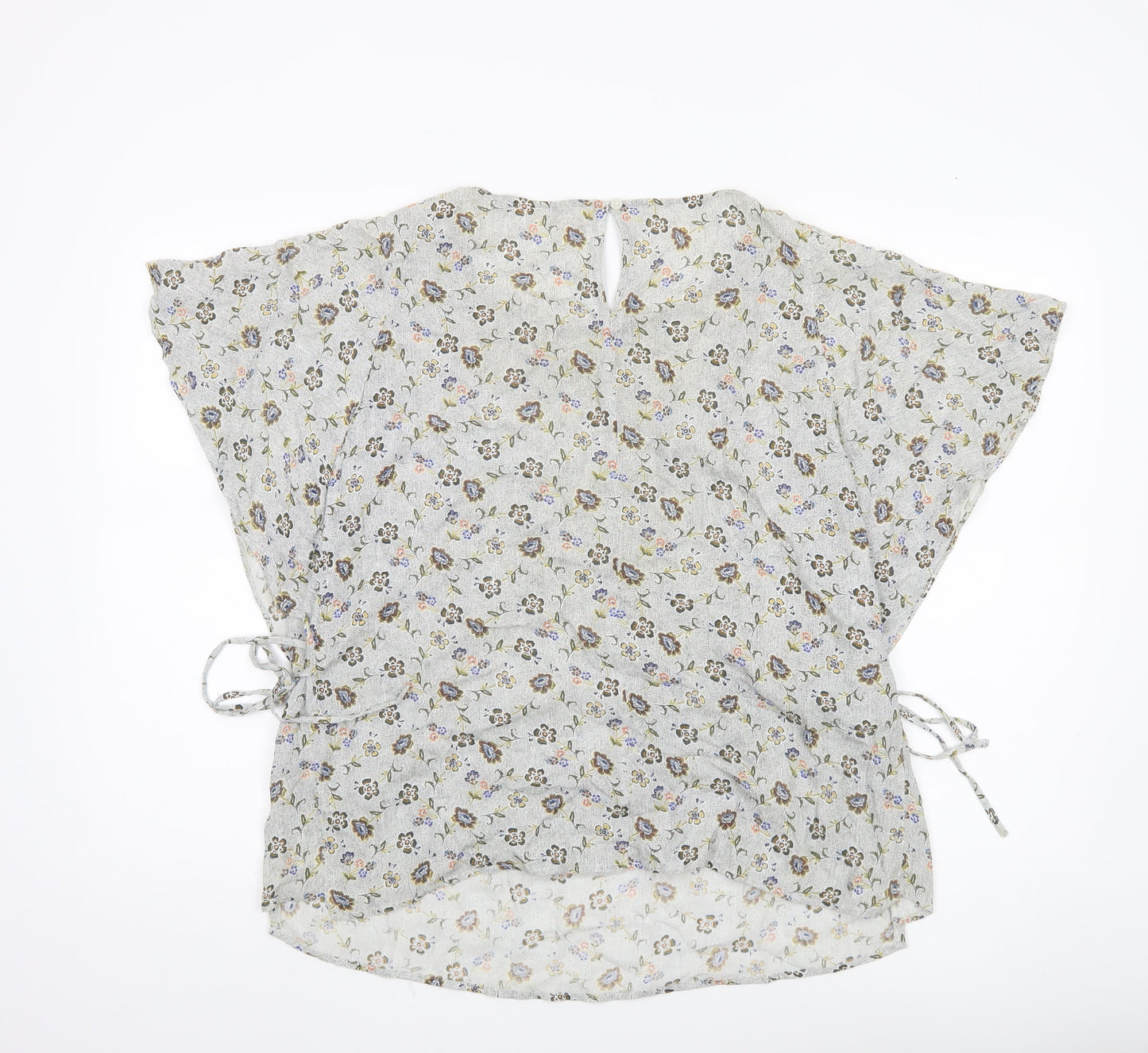 Fat Face Womens Ivory Floral Tunic Blouse Size 12 Viscose