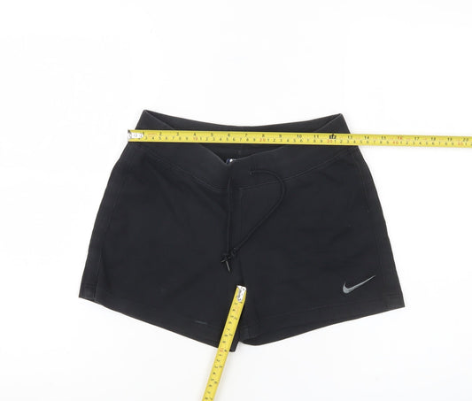 Nike Women’s Black Cotton Blend Sports Shorts Size S