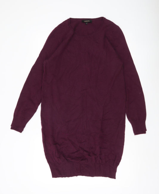 Jaeger Women’s Purple Cashmere Jumper Size M Long Sleeve Crew Neck