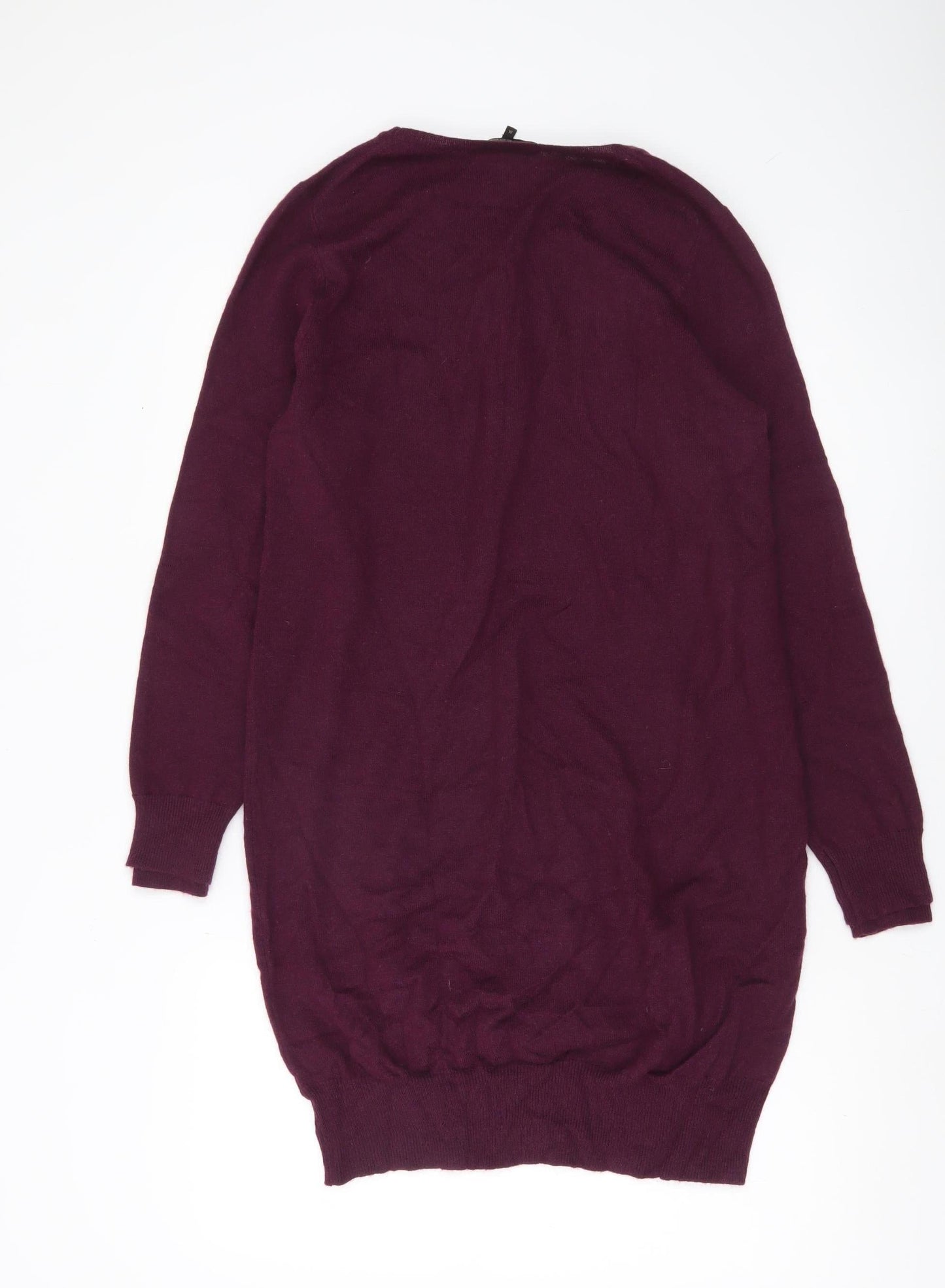 Jaeger Women’s Purple Cashmere Jumper Size M Long Sleeve Crew Neck