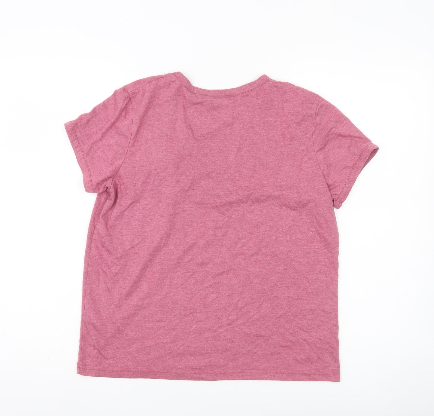 Harry Potter Women Pink T-Shirt Size 12 Gryffindor Crest