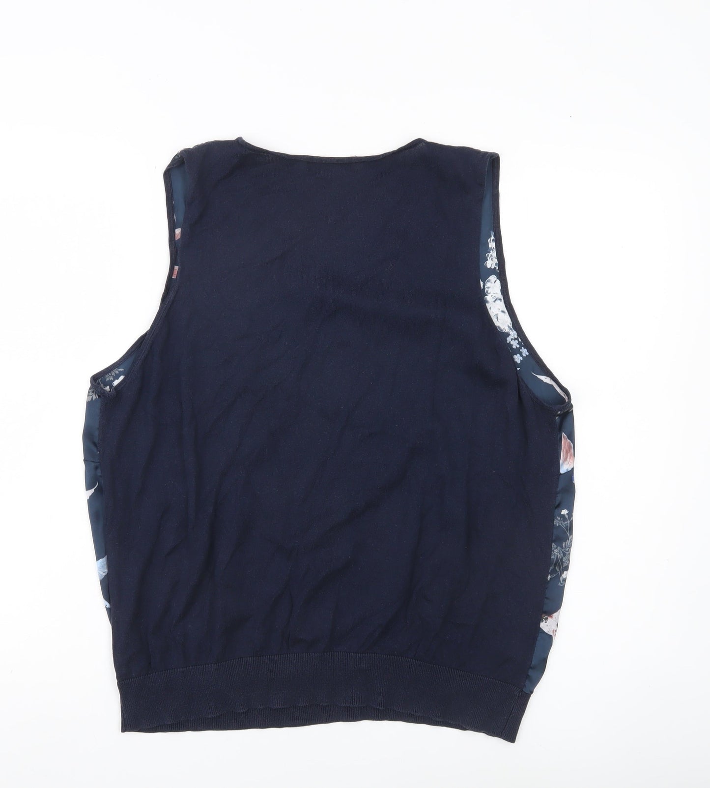 Next Women’s Blue Floral Bird Print Sleeveless Tank Top Size 22