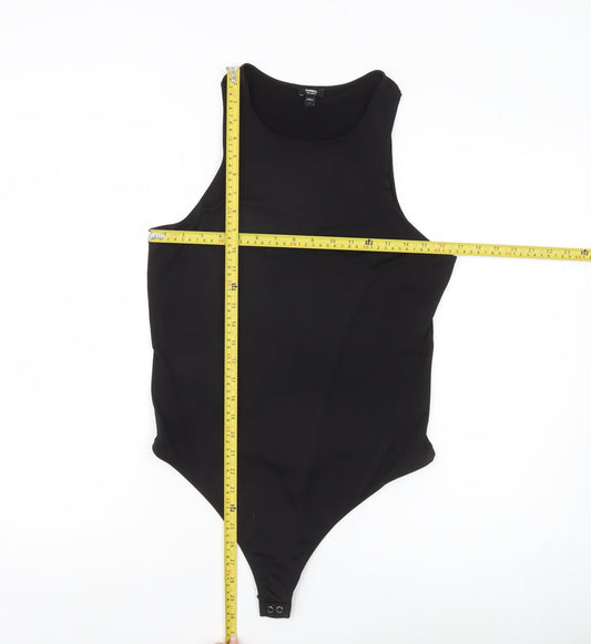 Express Women’s Black Bodysuit L Slim Fit Sleeveless Scoop Neck