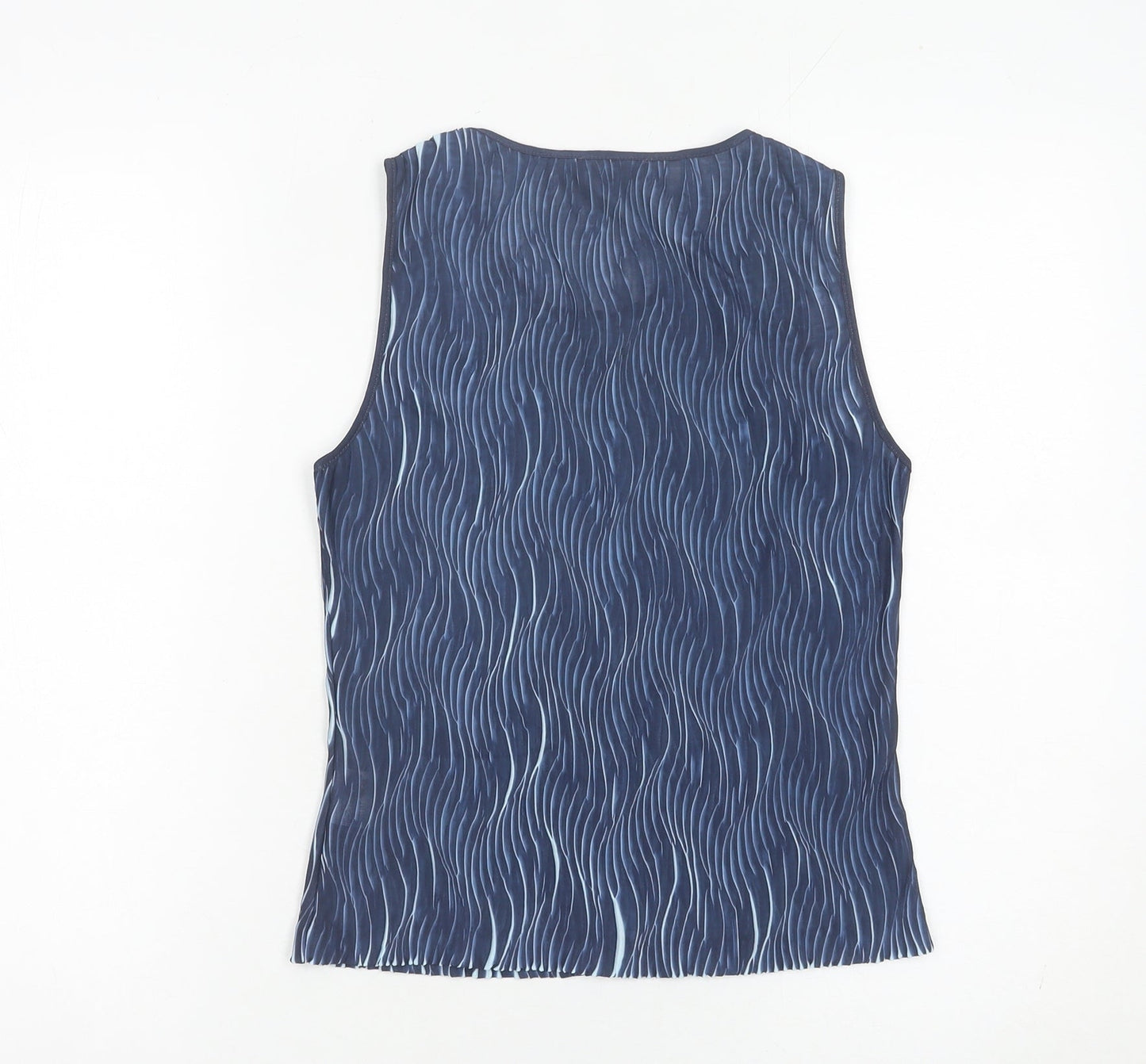 Marks and Spencer Women Blue Tank Top Size 12 Sleeveless Summer