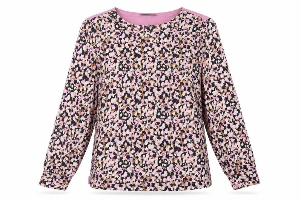 Marks and Spencer Women’s Multicolour Floral Blouse Size 14 Long Sleeve Jersey