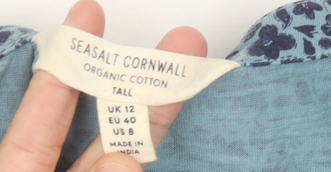 Seasalt Cornwall Women’s Blue Floral Maxi Tall Dress UK 12
