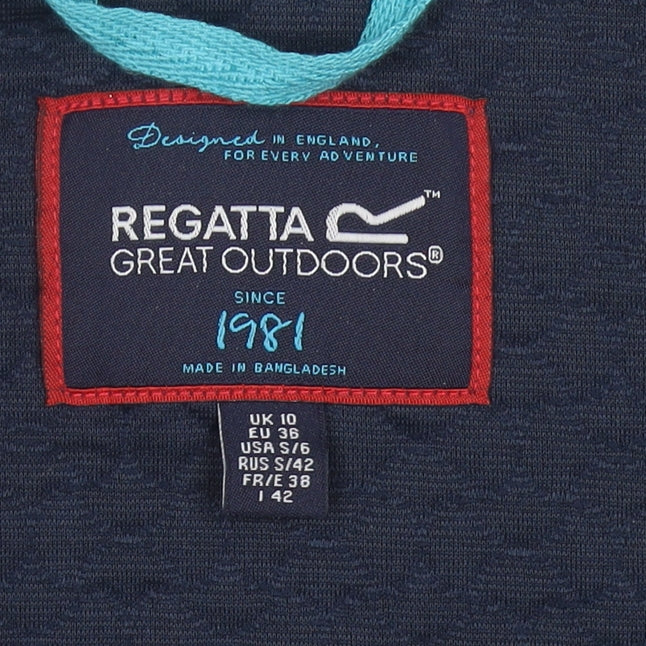 Regatta Womens Blue Full Zip Sweatshirt Jacket Size 10 UK Outdoor