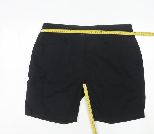 Peter Storm Womens Black Size 16 Regular Hiking Shorts