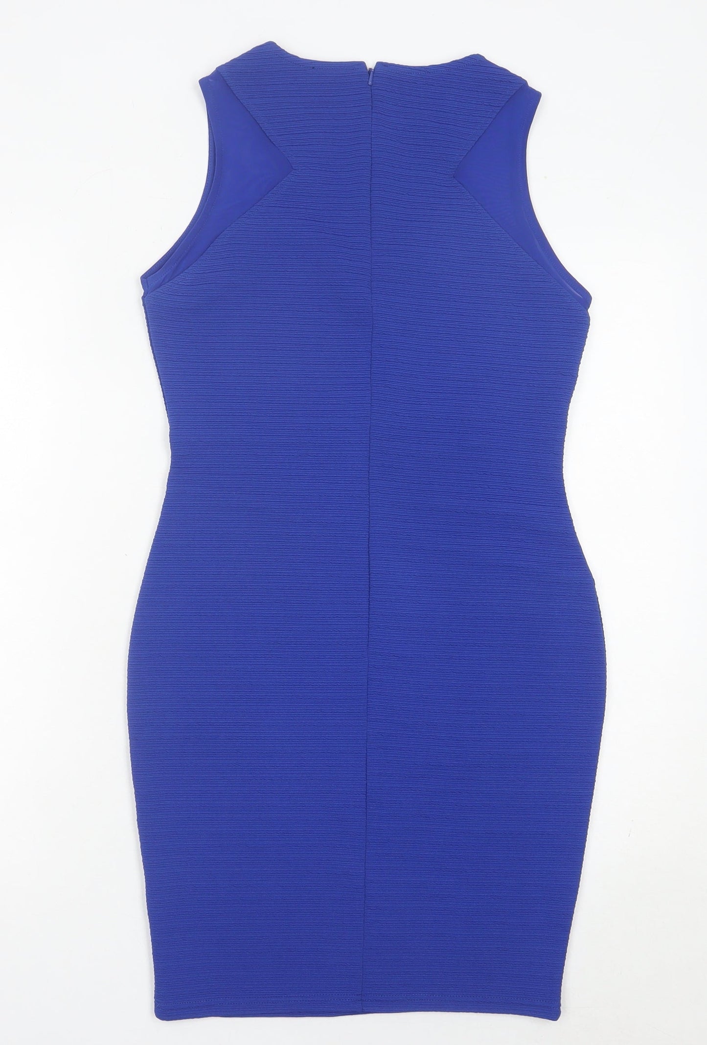 River Island Women’s Blue Bodycon Dress Size 10 Sleeveless Party Wear