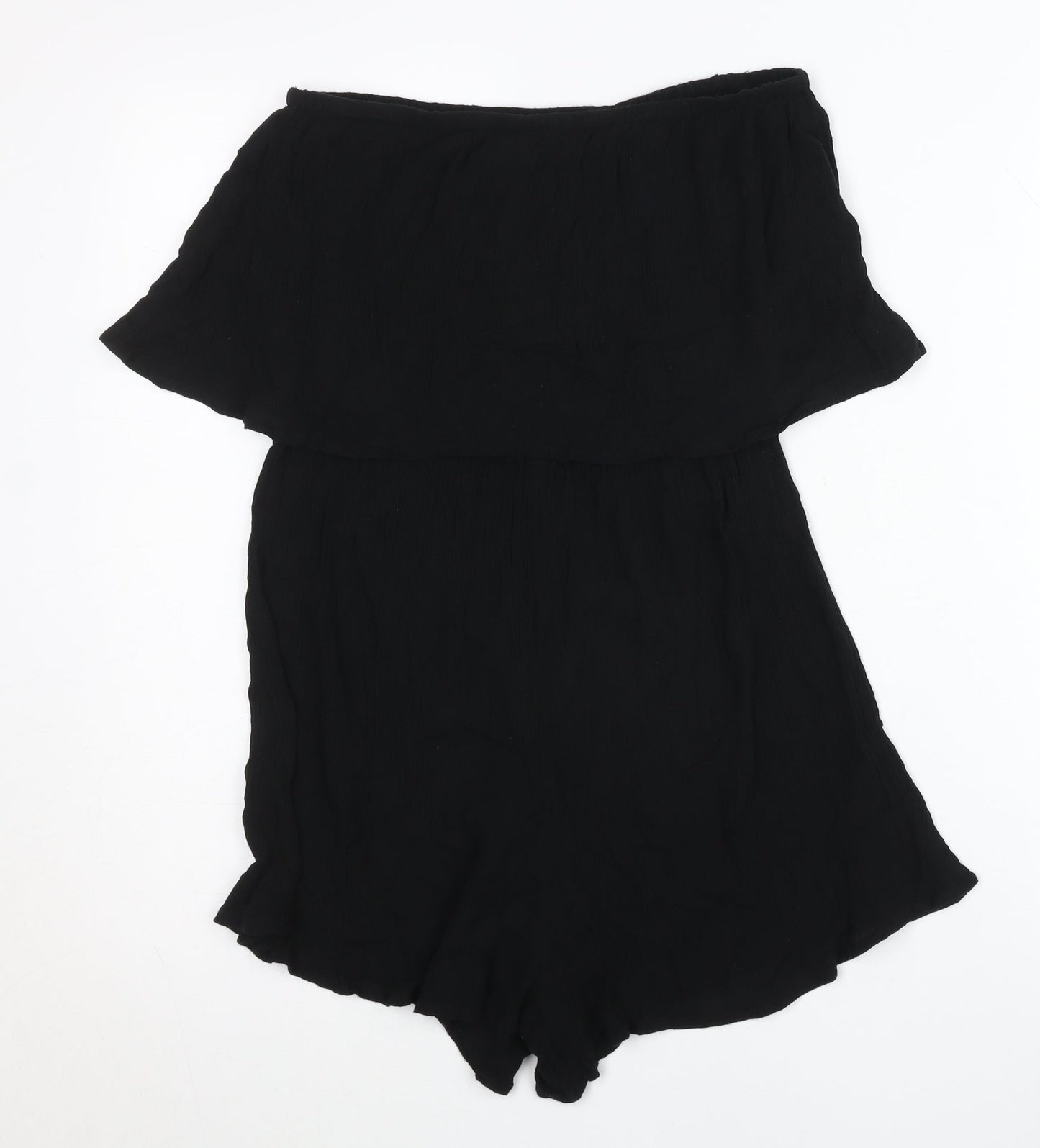 ASOS Women’s Black Tall S Off Shoulder Viscose Playsuit