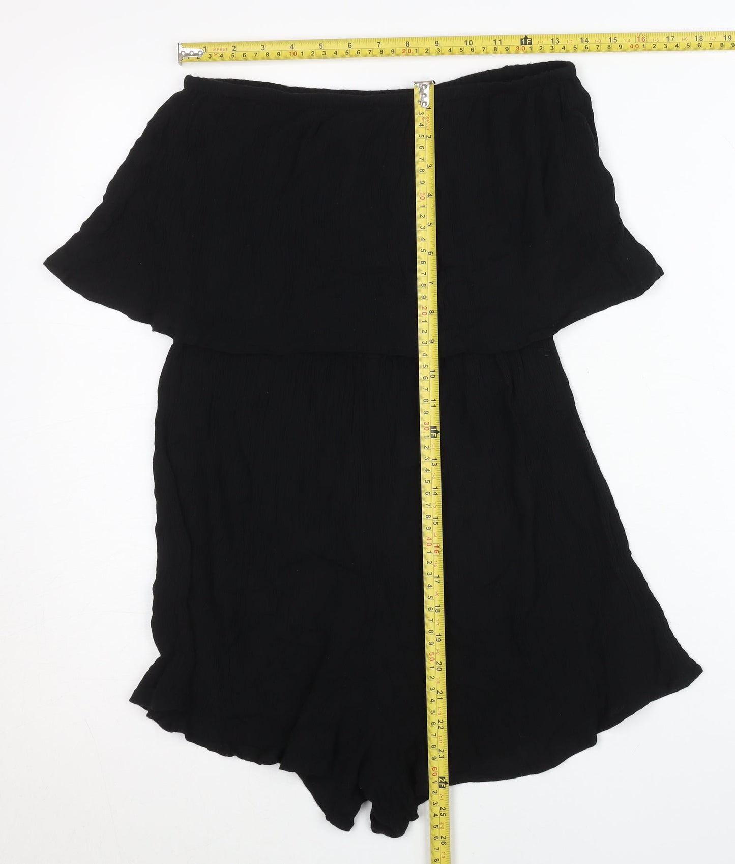 ASOS Women’s Black Tall S Off Shoulder Viscose Playsuit