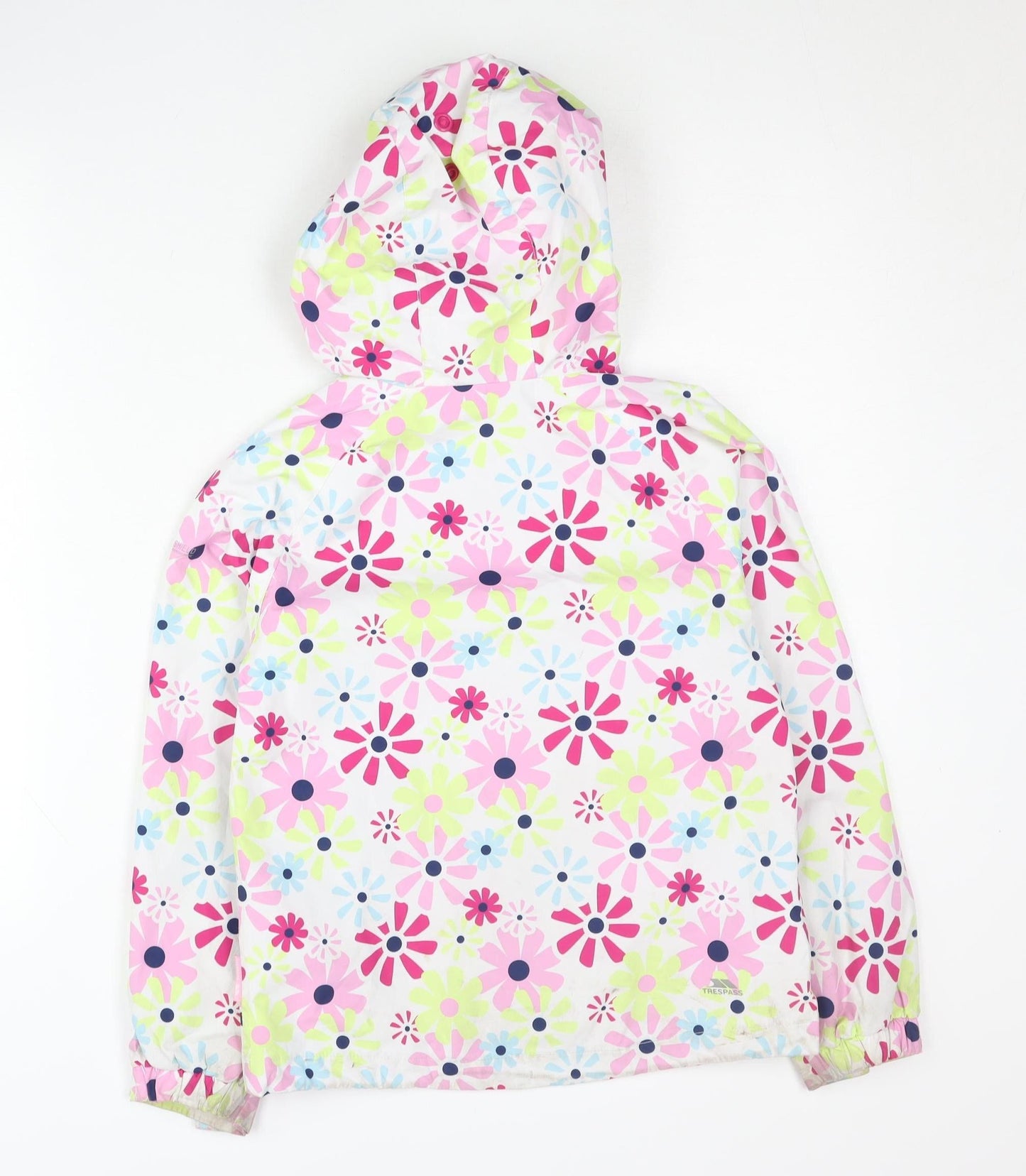 Trespass Girls Multicoloured Floral Waterproof Rain Coat Jacket 7 Years