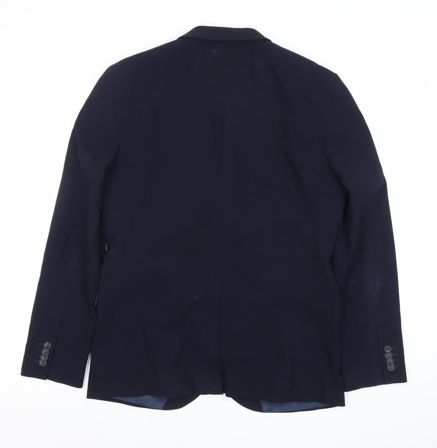 Topman Men’s Navy Blue Slim Fit Suit Jacket 40R Two Button