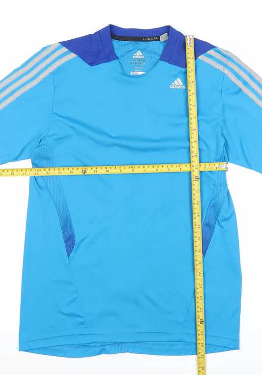 Adidas Men’s Blue ClimaCool Sports T-Shirt S Athletic Fit