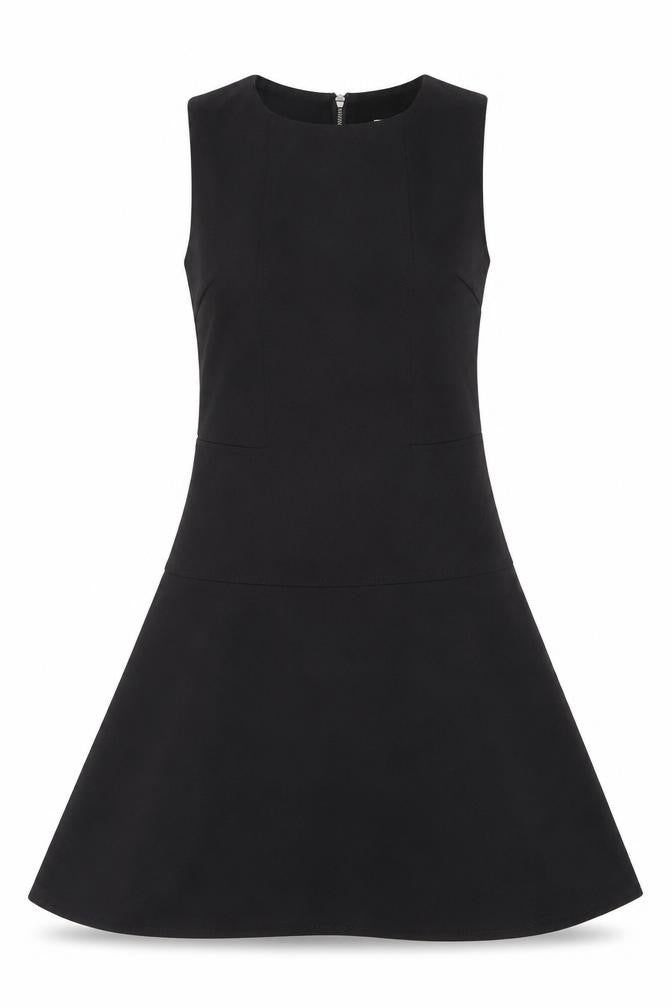 Stefano Bronzoni Women’s Black A-Line Sleeveless Knee Dress S