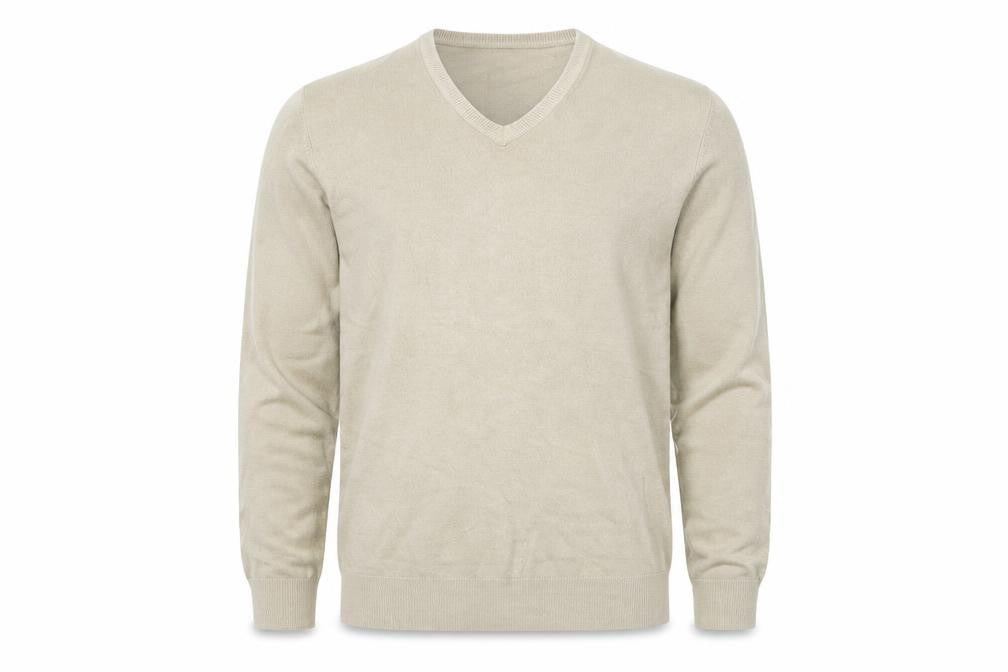 Marks and Spencer Men’s Beige V-Neck Pullover Jumper M