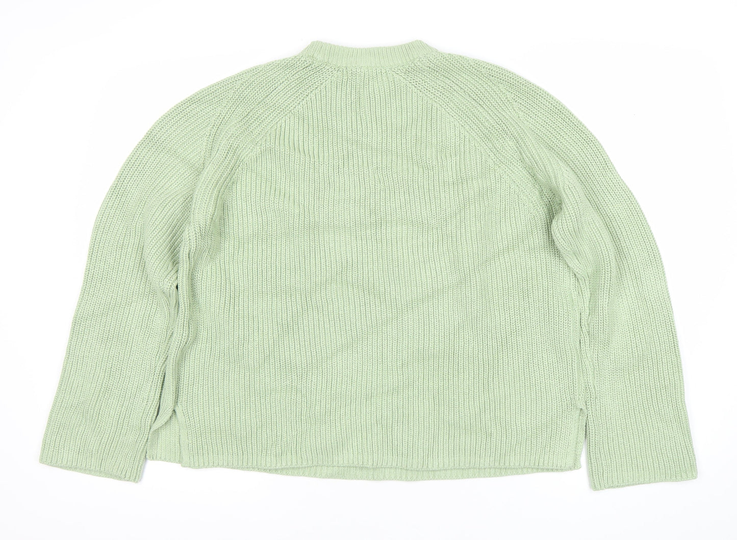 Marks and Spencer Women’s Green L Crew Neck Knit Jumper