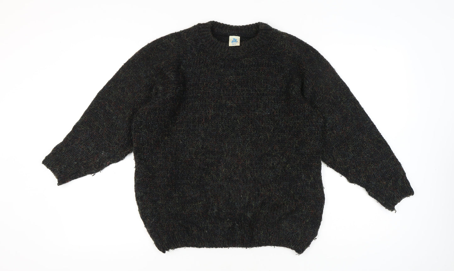 Top Lady Women’s Black Chunky Knit Pullover Jumper Size 20