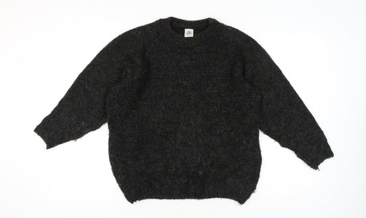 Top Lady Women’s Black Chunky Knit Pullover Jumper Size 20