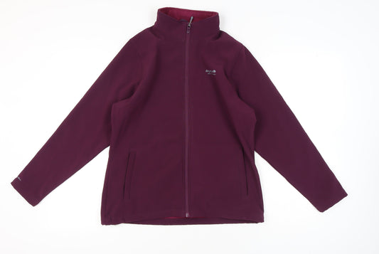 Regatta Womens Purple Softshell Jacket Coat Size 14 UK Zip Pockets Outdoor