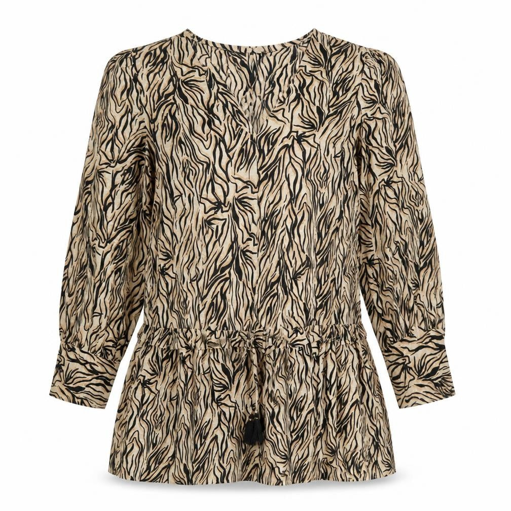 New Look Womens Beige Animal Print Shift Dress Size 12