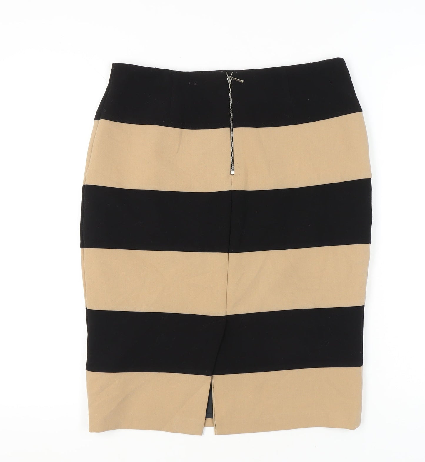 Principles by Ben de Lisi Women’s Black Beige Striped Pencil Skirt Size 12