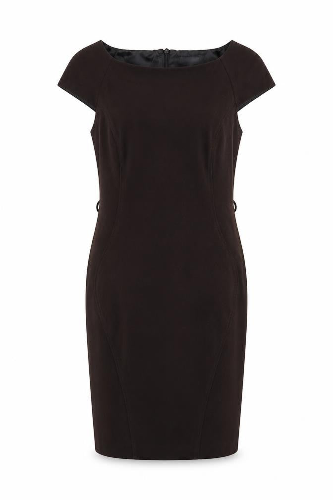 Next Women’s Black Wool Blend Sheath Dress Size 12 Knee Length