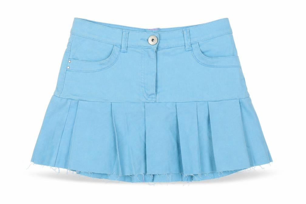 Marks and Spencer Womens Blue Size 12 Pleated Short Skirt