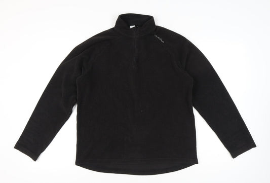 Decathlon Men’s Black Fleece Pullover Sweatshirt L High Neck