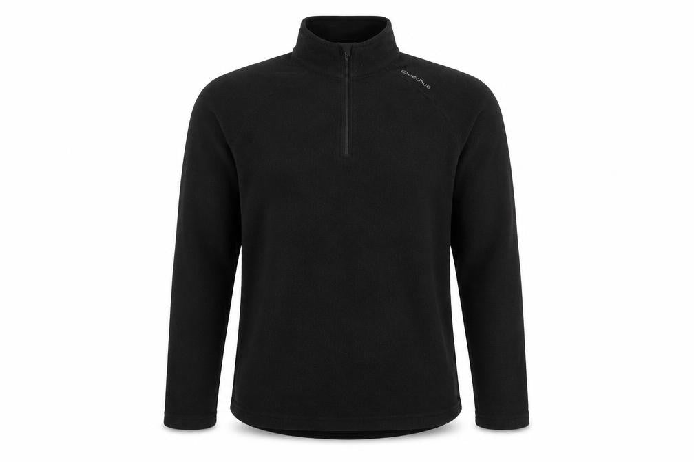 Decathlon Men’s Black Fleece Pullover Sweatshirt L High Neck