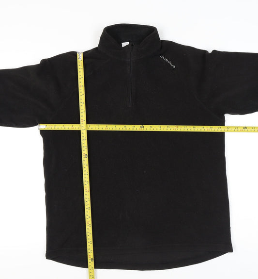 Decathlon Men’s Black Fleece Pullover Sweatshirt L High Neck