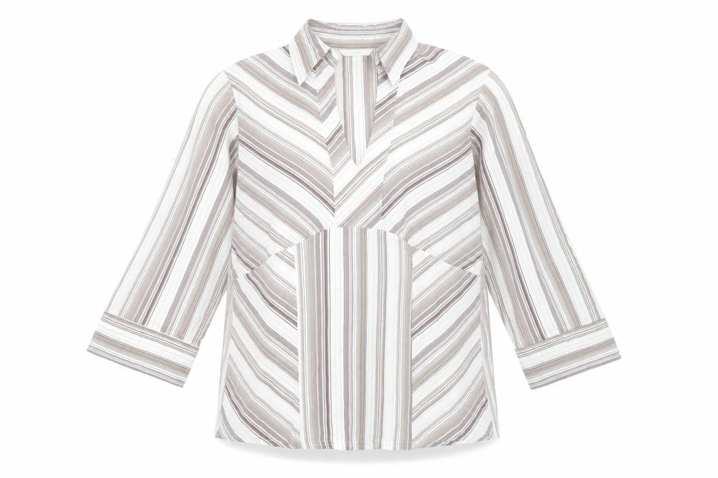 Marks and Spencer Women’s Multicoloured Striped Blouse UK 16
