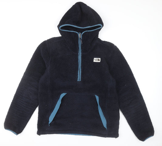 The North Face Men's Blue Fleece Hoodie Jacket Size M Outdoor