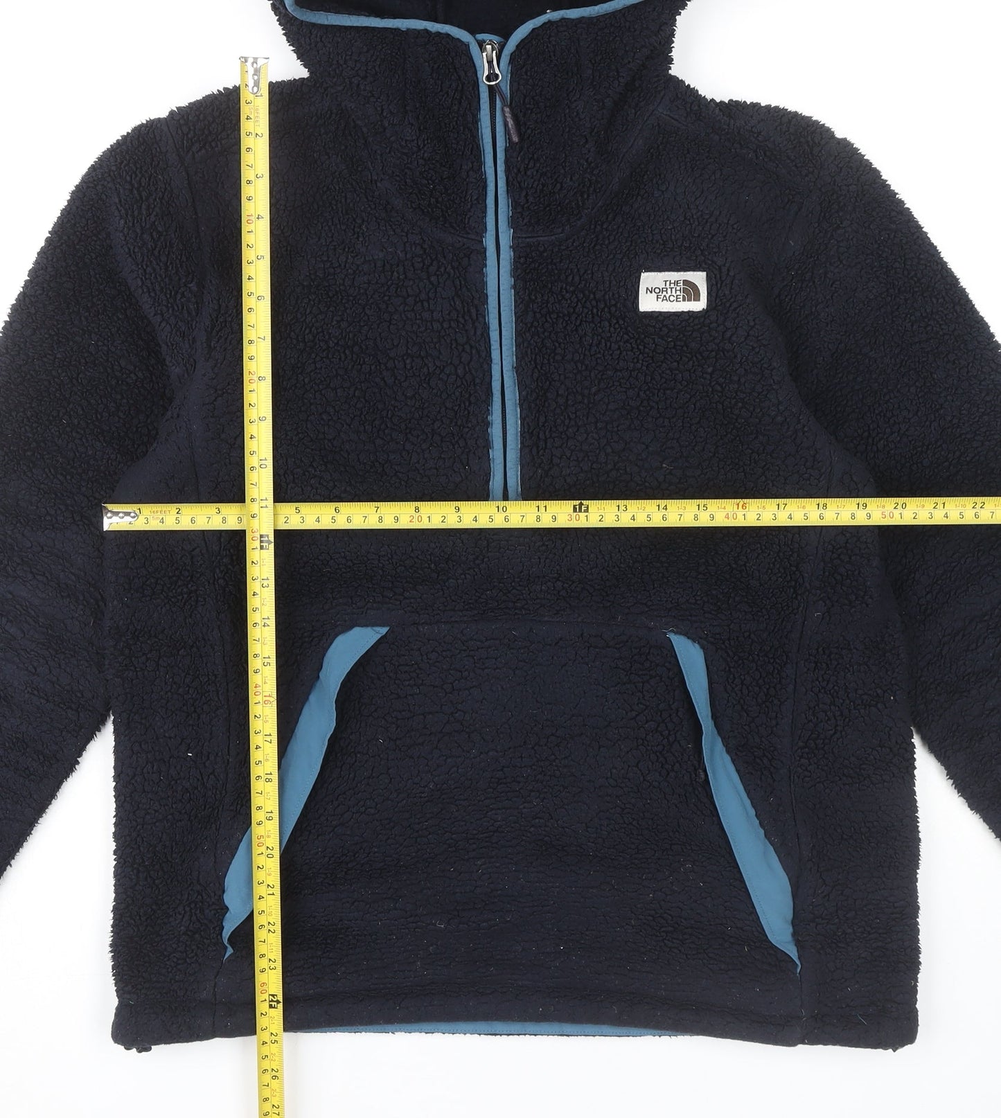 The North Face Men's Blue Fleece Hoodie Jacket Size M Outdoor