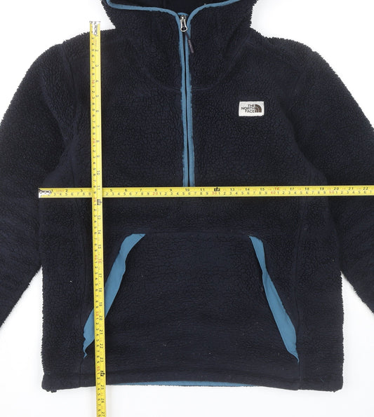 The North Face Men's Blue Fleece Hoodie Jacket Size M Outdoor